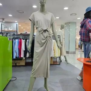 시슬리/애플아울렛/롤업 벨티드 롱 원피스 SAOPC2531