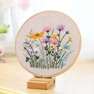 고품질 DIY프랑스자수패키지(야생화)공예자수도안자수틀 (WFHYNTB)