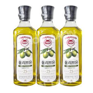 사조대림 해표 압착 올리브유 500ml 3개
