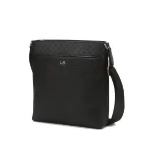 [롯데백화점]닥스 액세서리 [쇼핑백동봉] 블랙 소가죽 DD패턴 크로스백 DBBA5F261