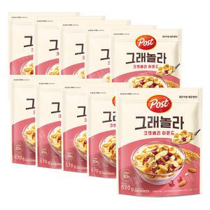 포스트 크랜베리 아몬드 570g x10개
