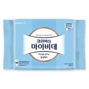 (리필 46매) 크리넥스 마이비데 물티슈/물티슈/휴대용/마이비데/녹는물티슈/변기/비데/티슈/휴대/비대/비데