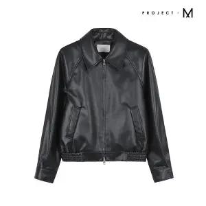 [프로젝트엠] 여성 PRJCT 오버핏 크롭 레더 블루종_EYD4JJ2210