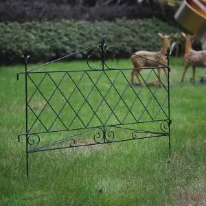 철제 낮은 담장 경계 가림막 팬스 방부목 야외 소형 울타리