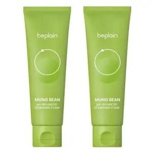 비플레인 녹두 약산성 클렌징폼 80ml x 2개 화장품클렌징폼 약산성클렌징폼 피부결개선클렌징폼