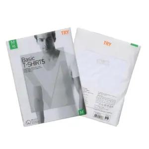 흰색 남자 반팔티 U넥 순면 40수 무지 티셔츠 깔끔한