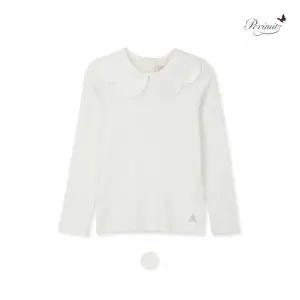 [보리보리/페리미츠]꽃잎카라 골지티셔츠(P2515T180_35)