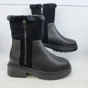 [행복한백화점]여성 청키 경량 미들 퍼부츠