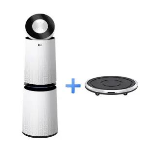 AS285DWWDM o클릭o LG전자 퓨리케어 공기청정기 플러스 크리미스노우 LG무빙휠 세트