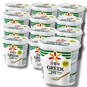 빙그레 요플레 그릭 요거트 무가당 플레인 900g(12입)
