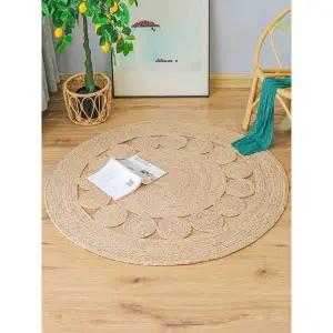 포르르 멍석 감성 여름 북유럽 인테리어 라탄러그