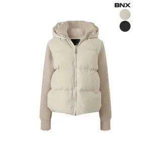 [하프클럽/]여성 니트 패딩 자켓