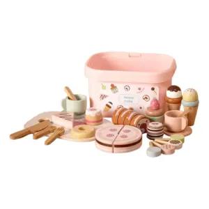 TOOKY 원목 디저트 티타임 618 아동 역활 유치원 아기 세트 역할 소꼽 교구