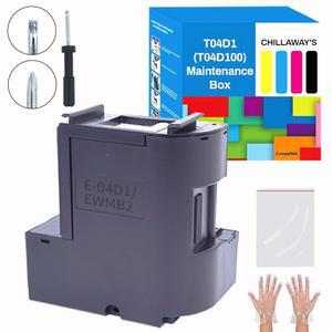 T04D1 ET 15000 4750 M1000 잉크 프린터 상자 3750 5100 5150 유지보수 4850 3830 XP 3760 T04D100 TO4D1/T04D100/04D1/EWMB2 4760용