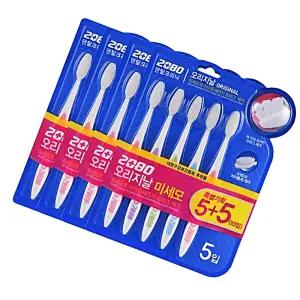 2080 미세모 칫솔 오리지날 온가족 40개입 10입 x 4팩