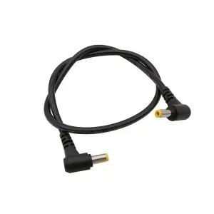 호환 DC 전원 케이블 전선가리개 직각 5.5x2.5mm 수-수 5.5 x 2.5mm 플 전원 어댑터 18AWG DC 12V 24V 연장