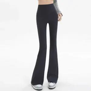 하이웨스트 헬스 요가 스판 밴딩 나팔 부츠컷 레깅스