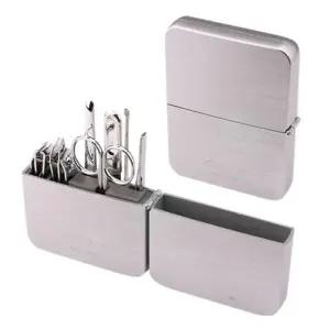 네일 관리 세트 휴대용 스테인리스 손발톱 손톱 깎이 세트 케어 도구 족집게 귀이개 7종 위생 미용 니퍼