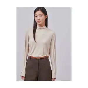 매장정품 빈폴 BEANPOLE LADIES [Essential] 레이온 혼방 터틀넥 티셔츠 베이지 (BF4X41E04A) BF4X41E04A 2