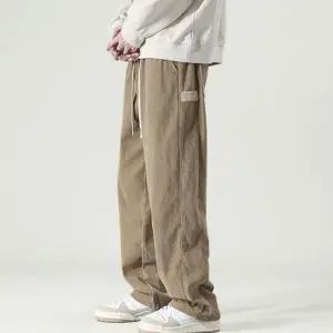 남성 와이드 팬츠 루즈핏 스트릿 골덴 남성 코듀로이 팬츠 통바지 아웃도어