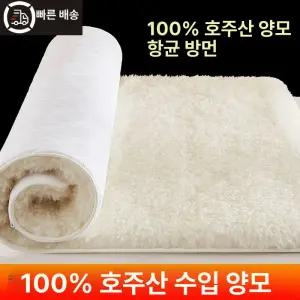 천연 양털 침대 블랭킷 업그레이드 긴털 담요 사계절 보온 호주산 호주 순모 푹신한 및 이불