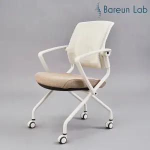 바른자세연구소 듄 폴딩(folding) 책상의자 컴퓨터 회의용 사무용 사무실 강당 접이식의자