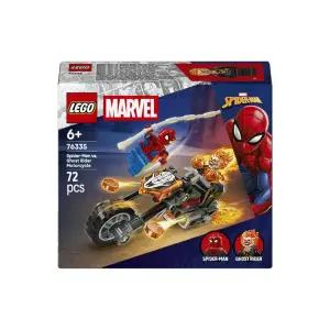 레고 슈퍼히어로 Marvel 76335 스파이더맨 대 고스트 라이더 모터사이클