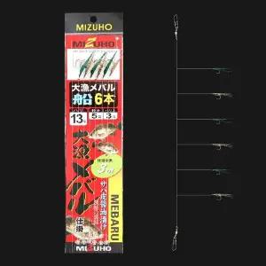 [하프클럽/]미즈호 카드채비 열기 볼락 6단 간장 어피 외줄낚시 어피카드