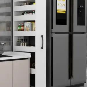 냉장고 틈새장 틈새 그릇장 보관함 정리 좁은