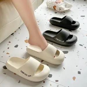 쿠션컴포트슬리퍼 키높이 푹신 데일리 신발 무소음 샌들 구두 웨지 쪼리 슬 (WFK2AIG)