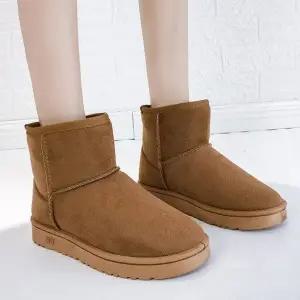 여성 겨울 방한화 기모 털 부츠 숏 따뜻한 신발 방한 (WFJ501O)