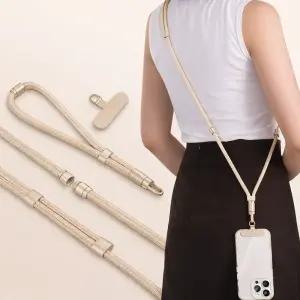 2IN1 핸드폰 목걸이 손목 스트랩 크로스 도난방지 키링 핸드폰줄 유럽여행 소매치기 분실방지