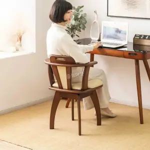 원목 의자 거실 반원 식탁 사무실 의자브라운 카페