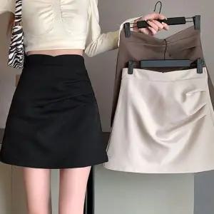 하이웨스트 셔링 미니 스커트 여성 데이트룩 데일리룩 (WFK61QU)