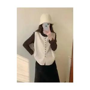 여성 겨울 가디건 양면 패딩 조끼 아우터 카디건 MODU4