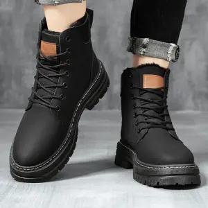 남성 2컬러 가을 겨울워커 따뜻한 키높이 방한 부츠