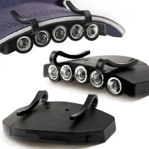 밤캡라이트 등산 해루질 96시간지속 방수방진 백패킹모자랜턴 5구 (WFJ73PT)