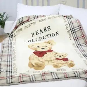 담요나라 캐릭터 무릎 베어 컬렉션 미니 담요 극세사 (WFK75PA)