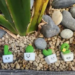 미니 선인장 다육이 모형 소형 식물 장식품 실내 꾸미기용 (WFJ683B)