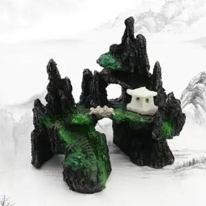 심심하지않은어항돌 화분 수조 꾸미기 모형 산모양어항장식 (WFJ6EOJ)