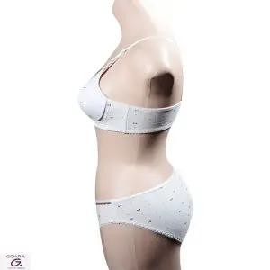 메쉬 노와이어 주니어 3단계 브라팬티세트 (WFJ68PY)