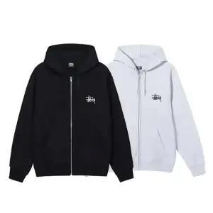 스투시 베이직 기모 후드 집업 남여공용