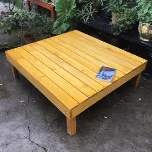 평상 90x너비60x높이54 만들기 야외 평상마루 원목 연동 접이식 실내 90x너비60