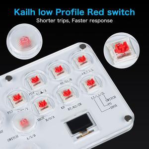 스위치 스팀 히트박스 파이트스틱 키보드 컨트롤러 아케이드 히트박스용 파이팅을 RGB 스위치 위한