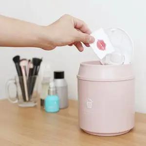 미니멀리즘 책상 화장대 베드룸 원터치 예쁜캔 휴지통 원터치 자동 휴지통