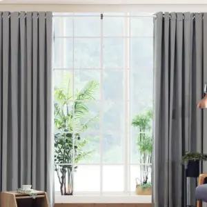 커텐 특대형 암막 고밀도 긴창 대형 아일렛형 커튼 거실