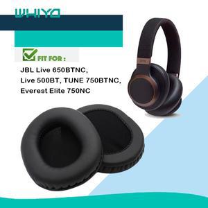 JBL호환 Everest Elite 750NC TUNE Live 500BT 헤드폰 쿠션 커버 이어패드용 Whiyo 교체용 이어 패드