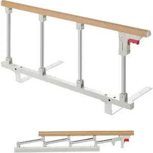 노인 안전을 위한 CIFUPUQU 침대 레일 접이식 옆 보조 손잡이 노인용 낙상 방지 가드 킹 퀸 풀 트윈