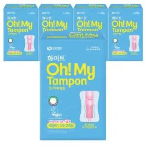 [화이트][화이트] 화이트 오마이 탐폰 체내형생리대 템포 레귤러(10+2P)x5팩 (42930453)