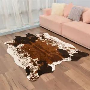 소가죽러그 카페트 매트 사계절 장식 거실 어두운